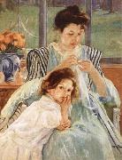Mary Cassatt Young Mother Sewing oil painting on canvas
